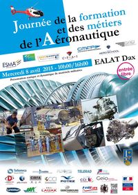 Affiche Journée de la formation et des métiers de l'aéronautique 2015