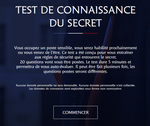 Test connaissance du secret